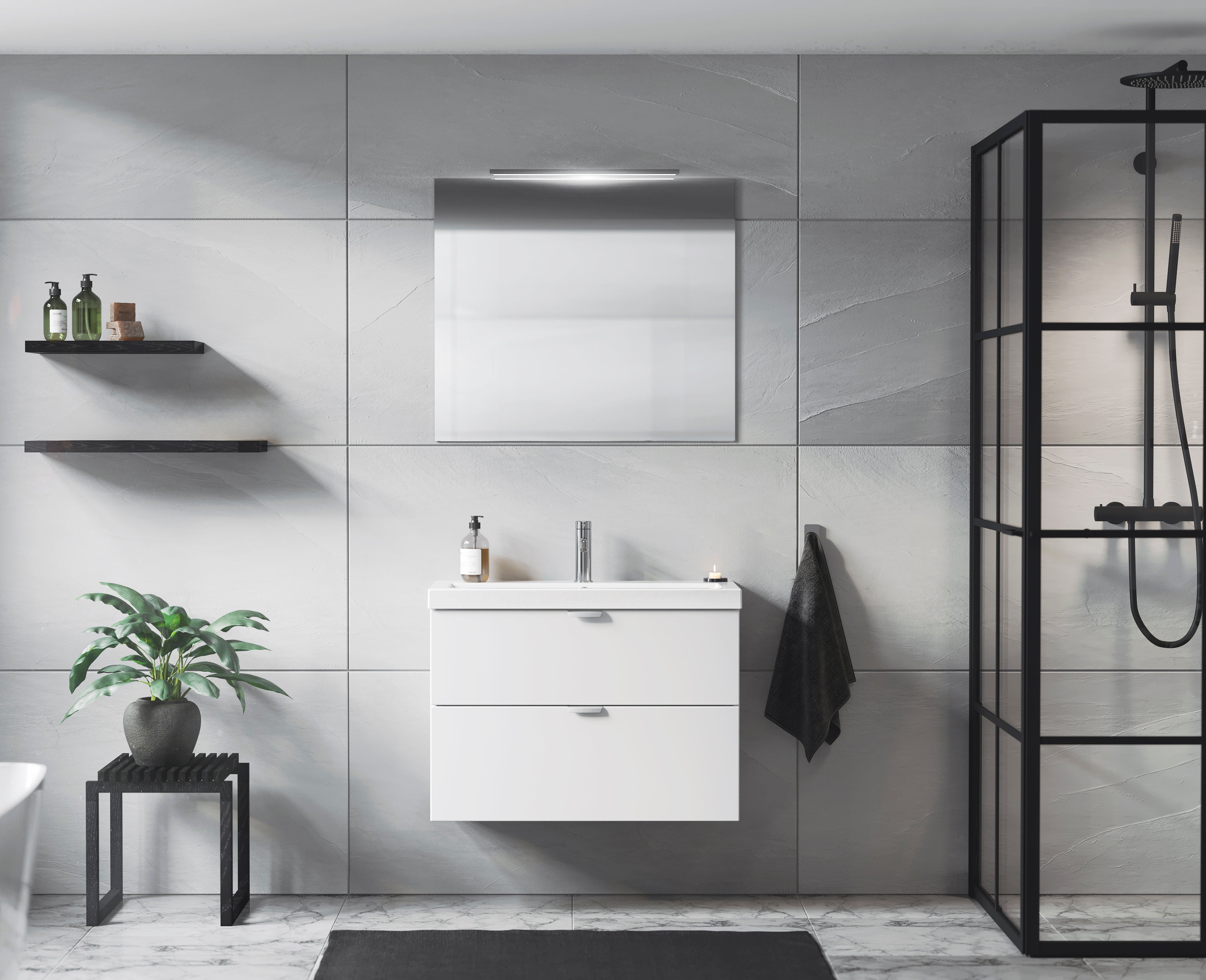 Kom Charm 60x37 Pl Vit Sm50