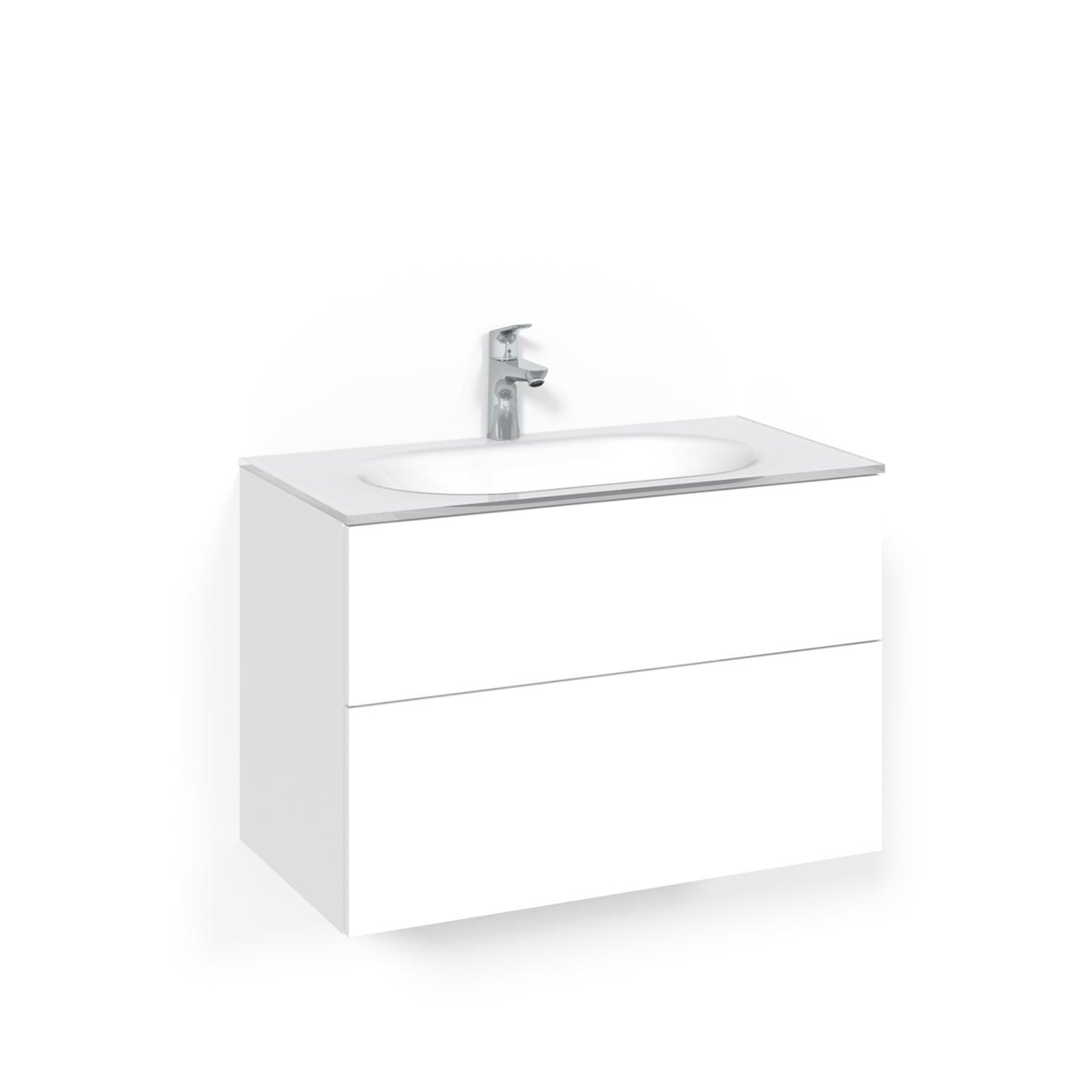 Kom Crown 80x45 Pl Vit ViG