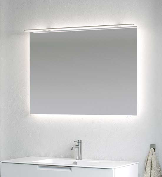 Planspegel med rampbelysning och Ambilight