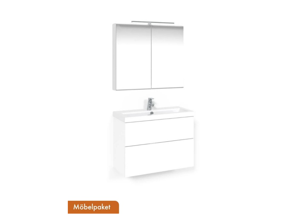 Charm 80 cm + Spegel eller spegelskåp